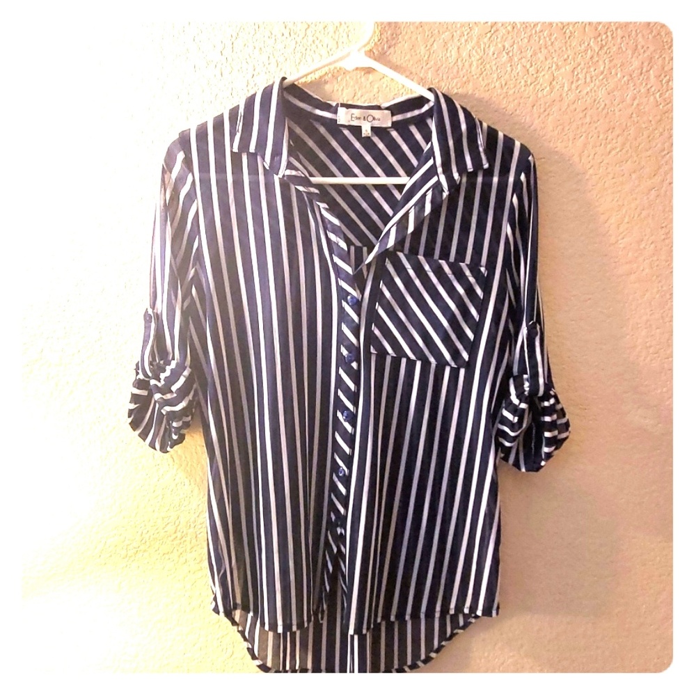Stripped Blouse 💙